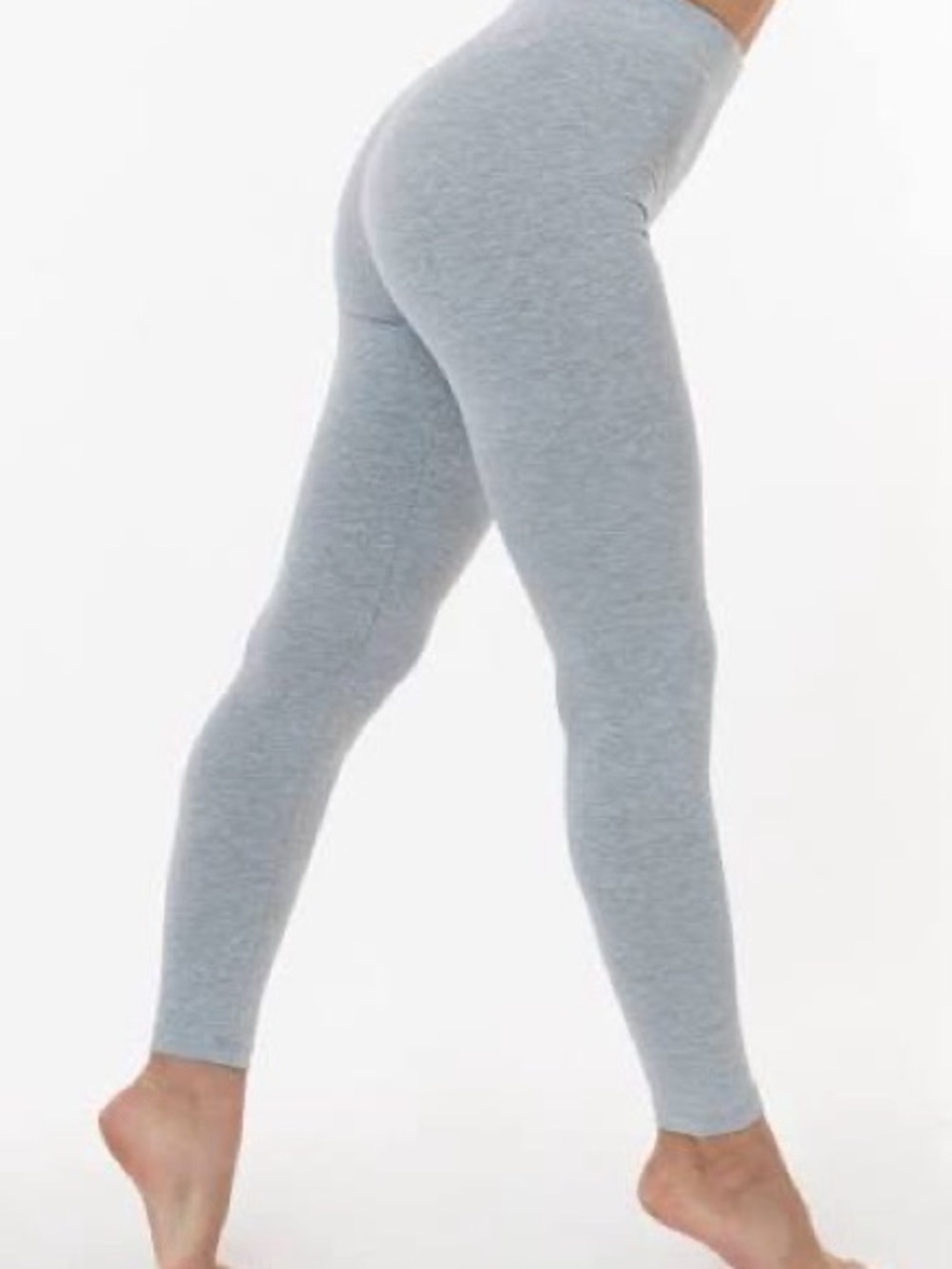Los Angeles Apparel grey cotton spandex legging
